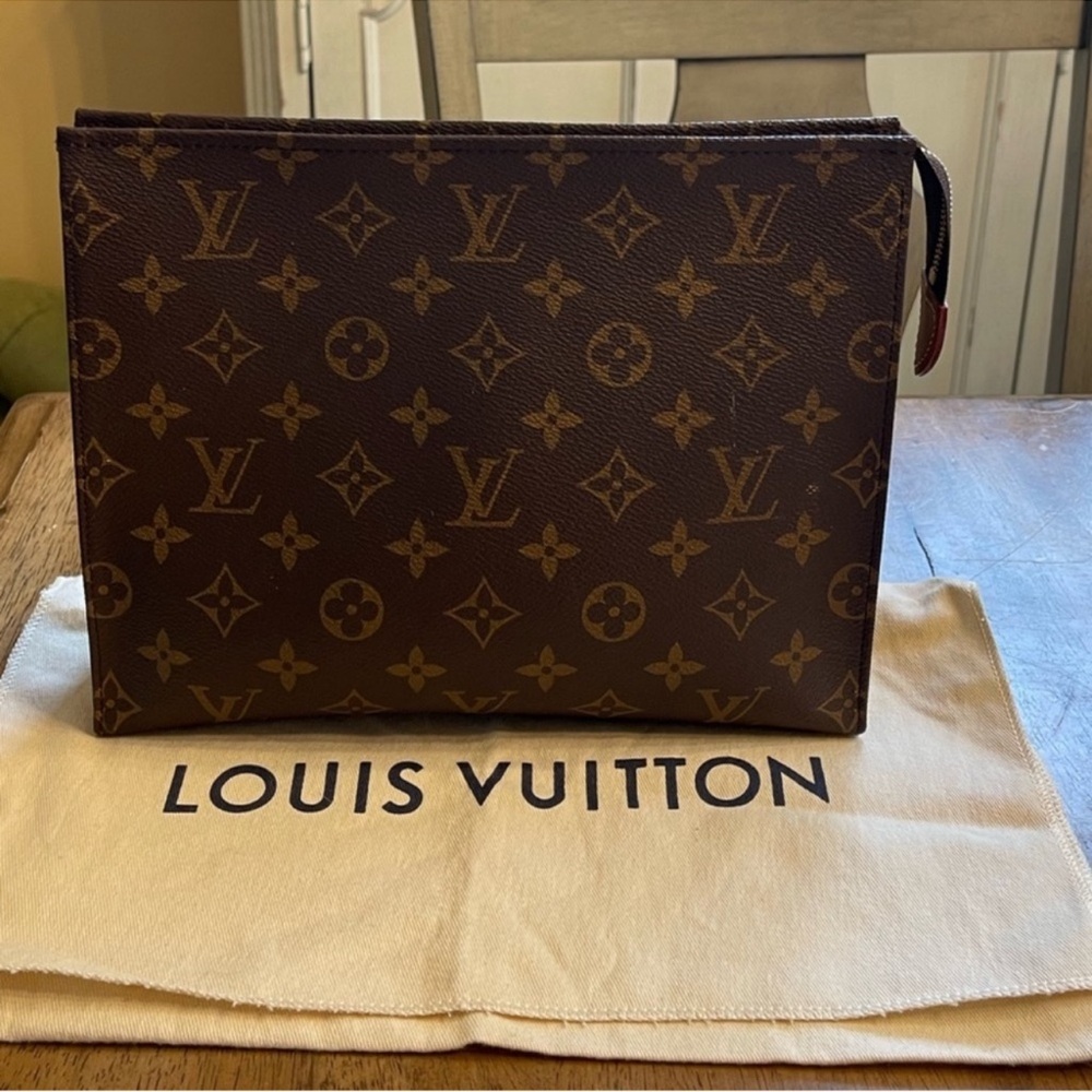 Louis Vuitton Monogram Poche Toilette 10x8x2.5